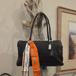 Coach Bonnie Legacy Black Linen #9435